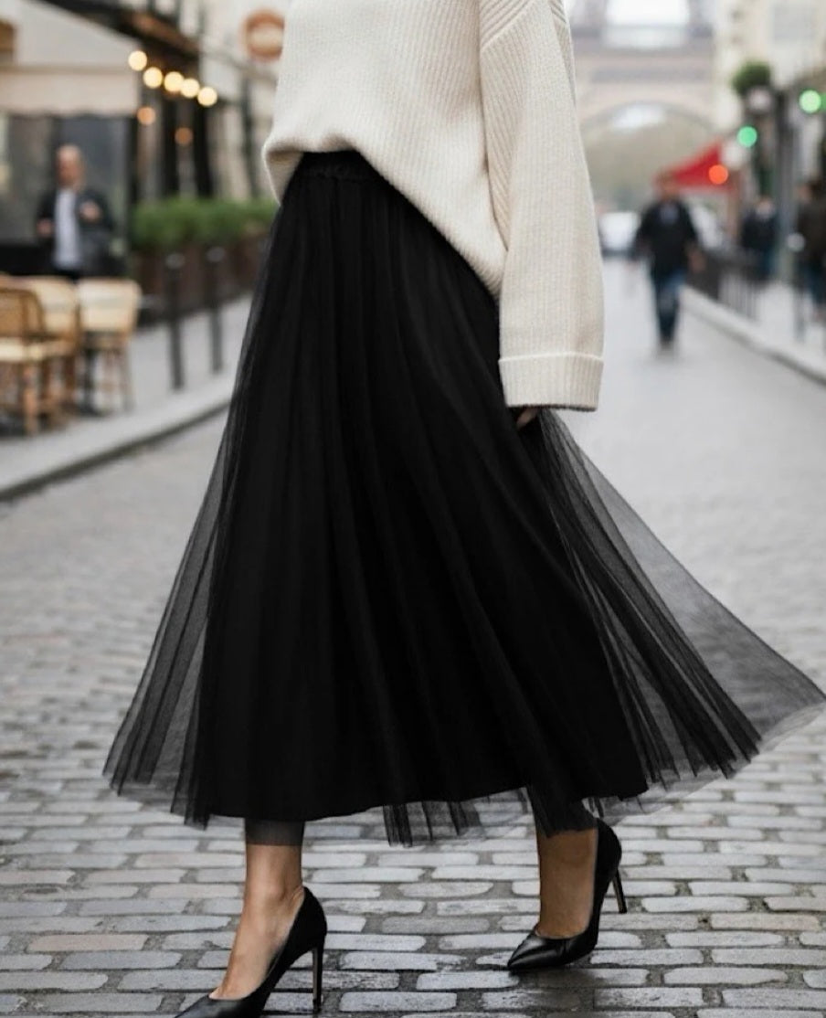 Jupe tulle Noir