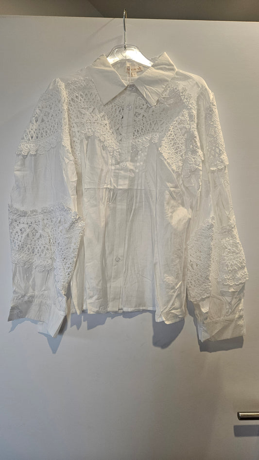Chemise Blanche Broderie