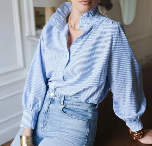 Chemise Rayures bleues ciel