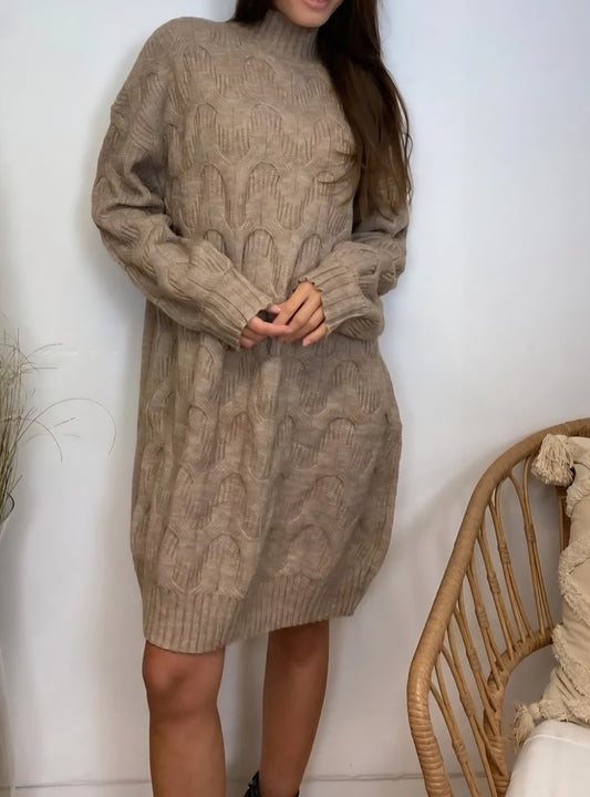 Robe pull Taupe