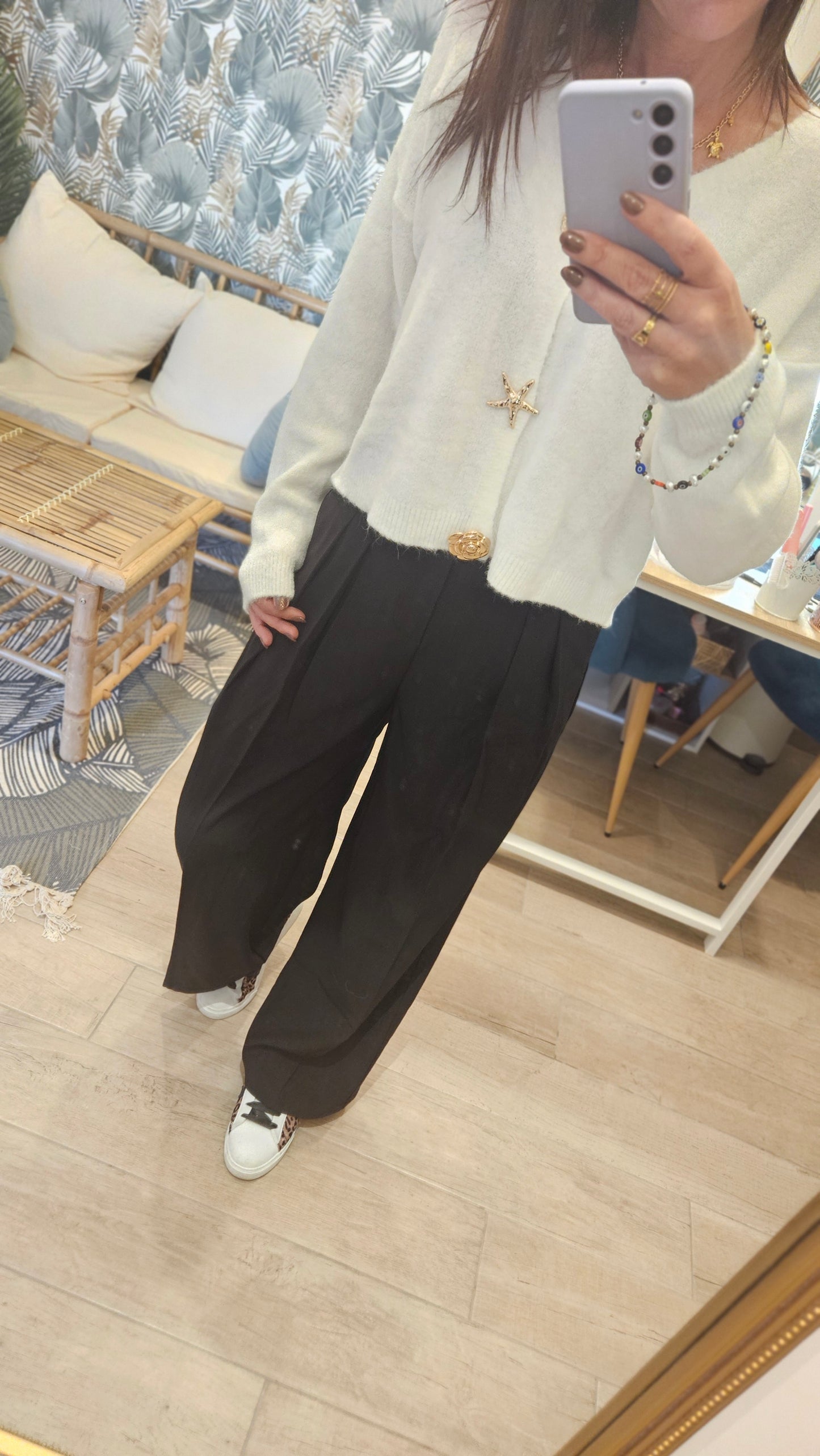 Pantalon tailleur Noir