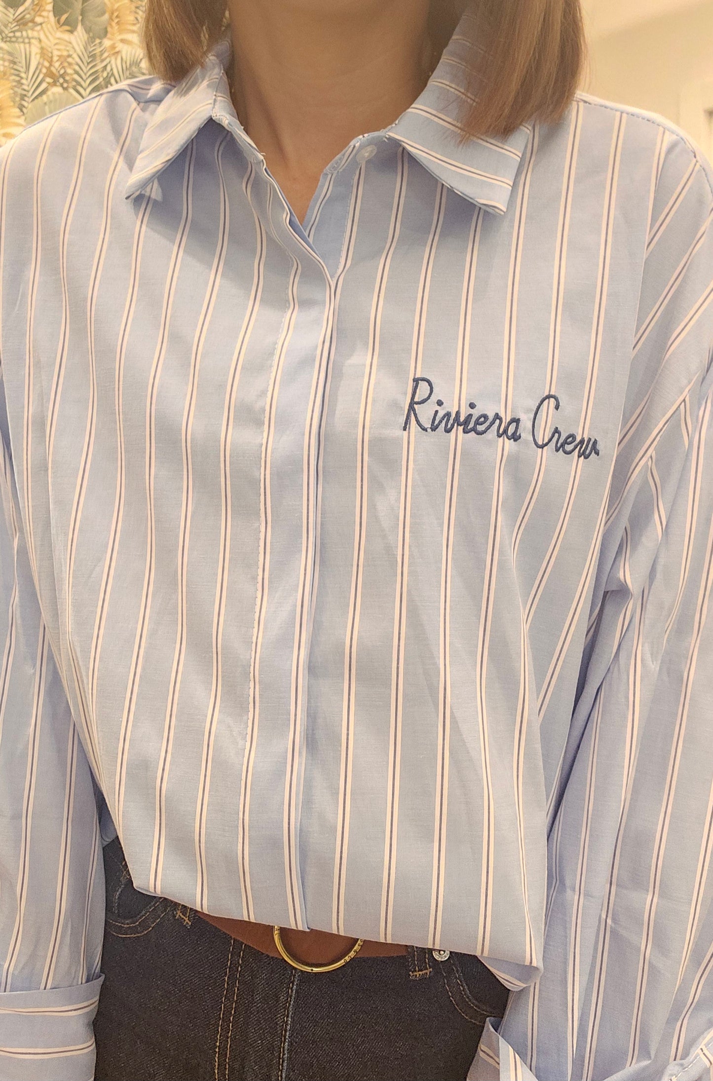 Chemise Bleue rayée "Riviera"