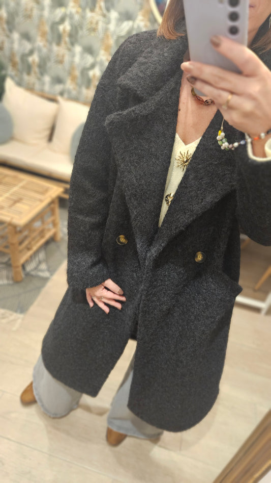 Manteau Long Noir