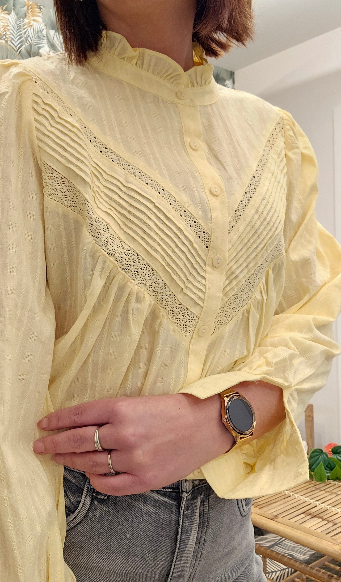 Chemise Jaune pale