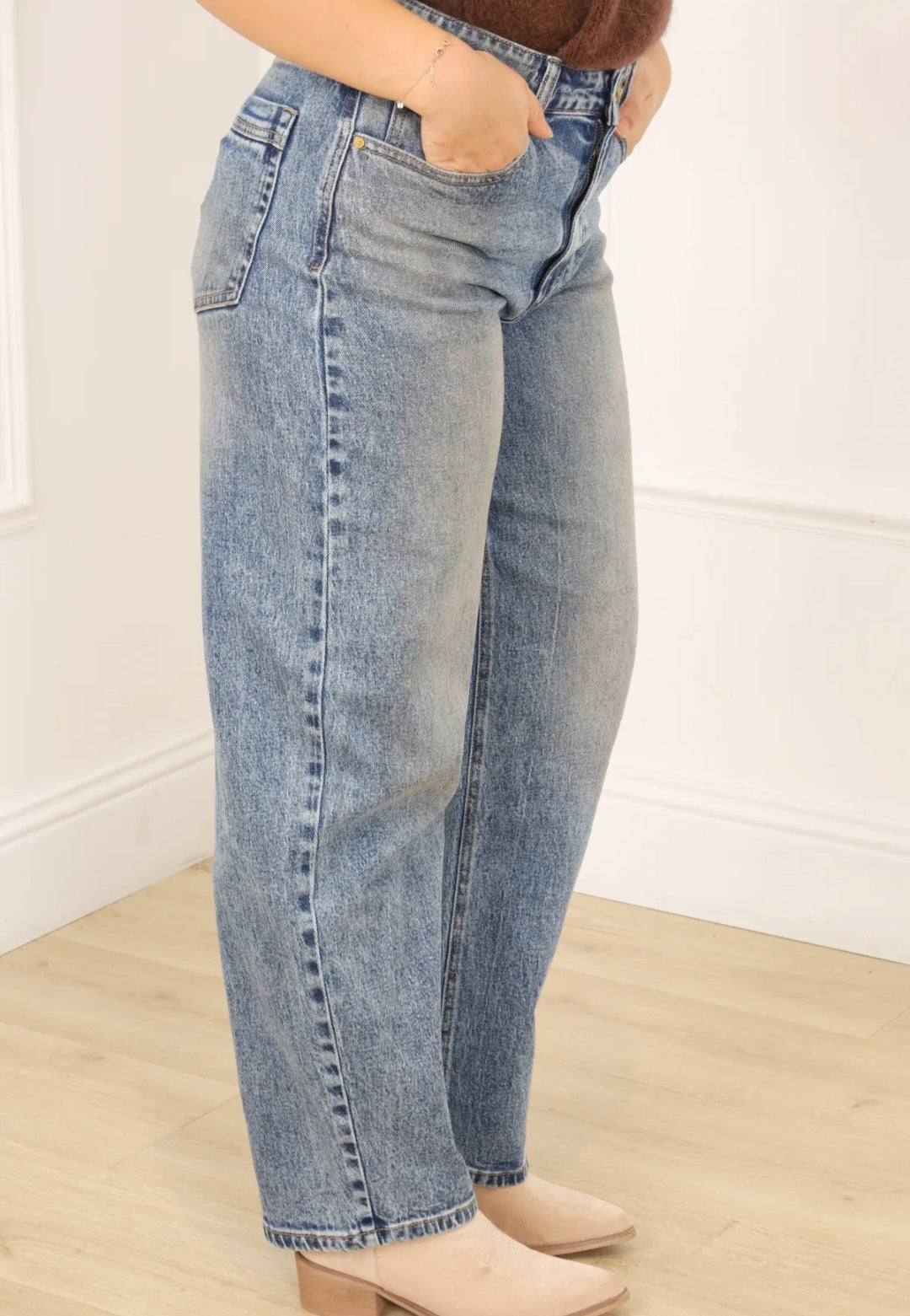 Jean Mom Bleu