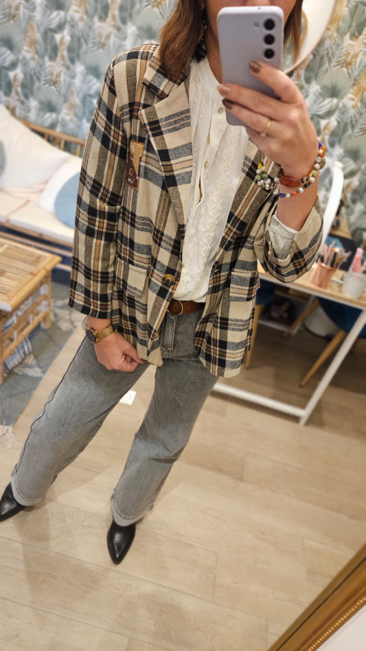 Veste à carreaux