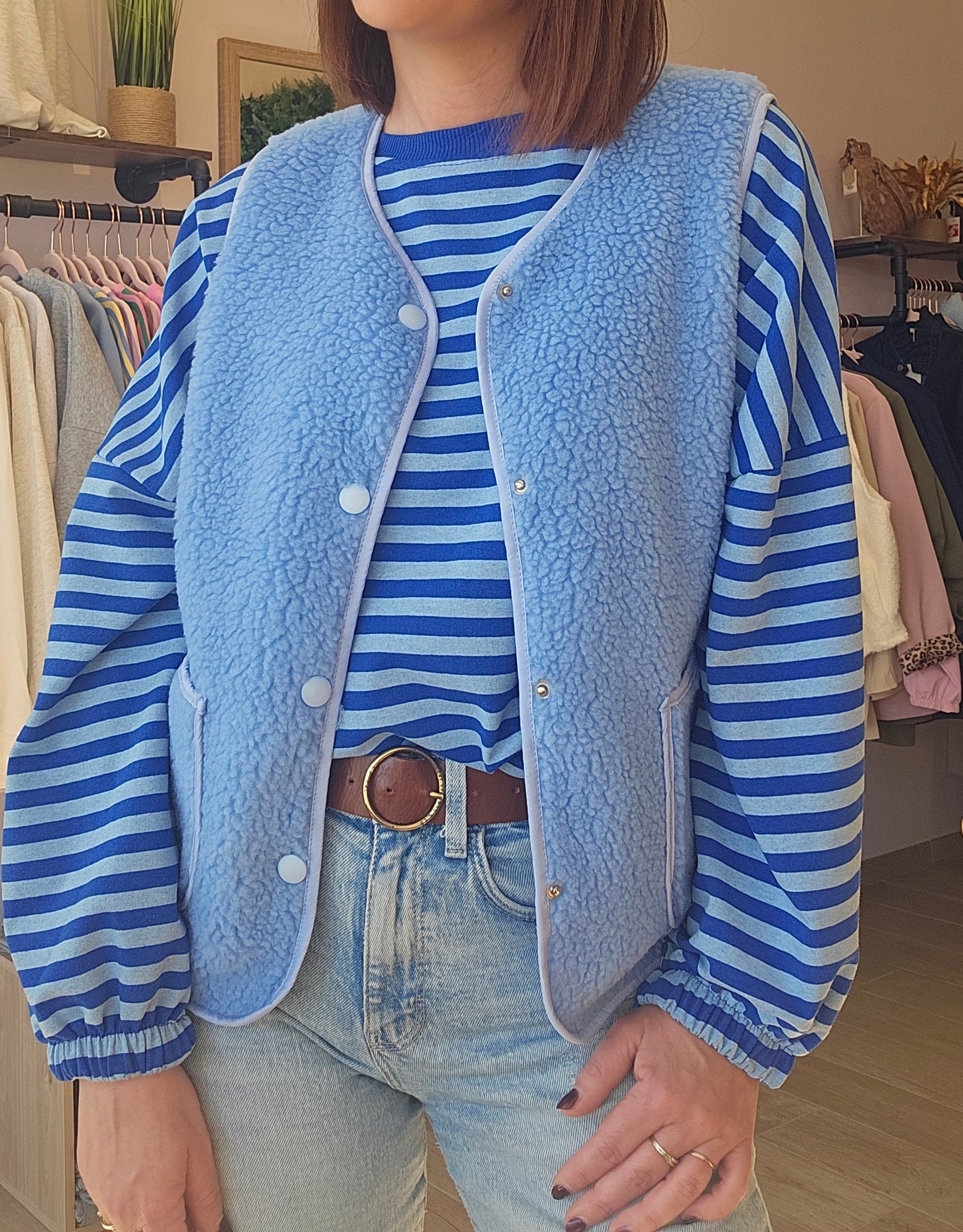 Gilet SM Bleu ciel