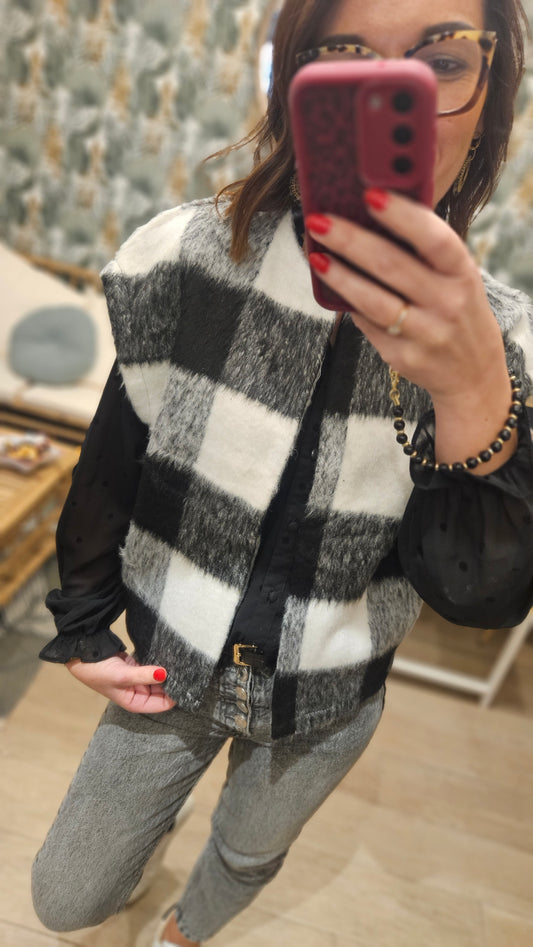 Gilet SM Noir/Blanc