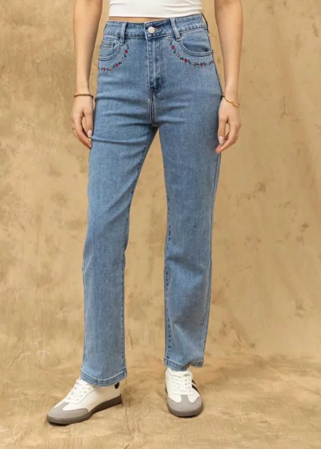 Jeans Straight Coeurs