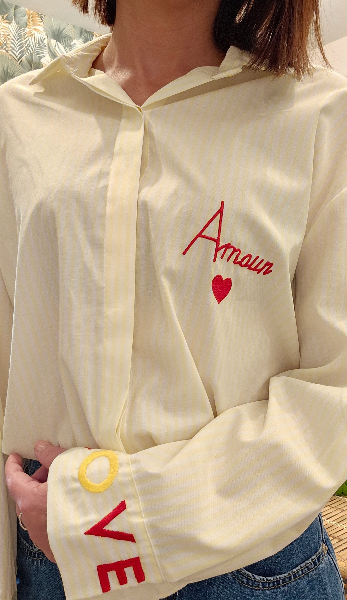 Chemise Jaune Amour