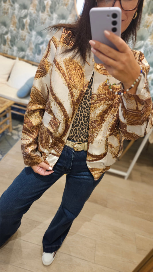 Veste Marron/Dorée