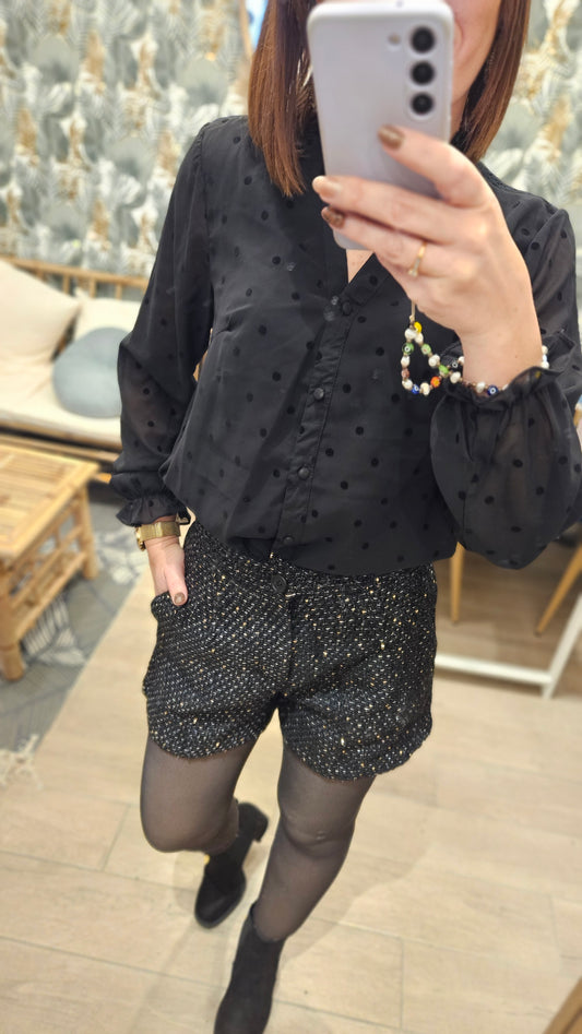 Short Noir Brillant