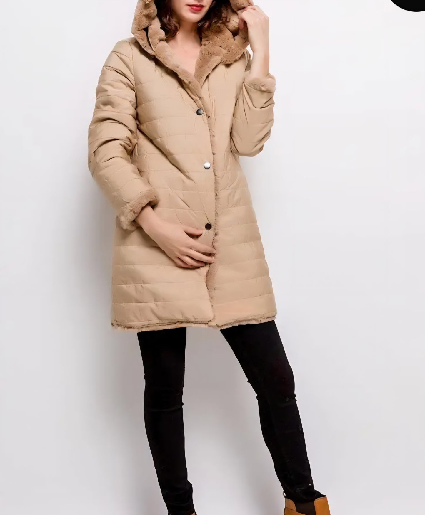 Manteau réversible Camel