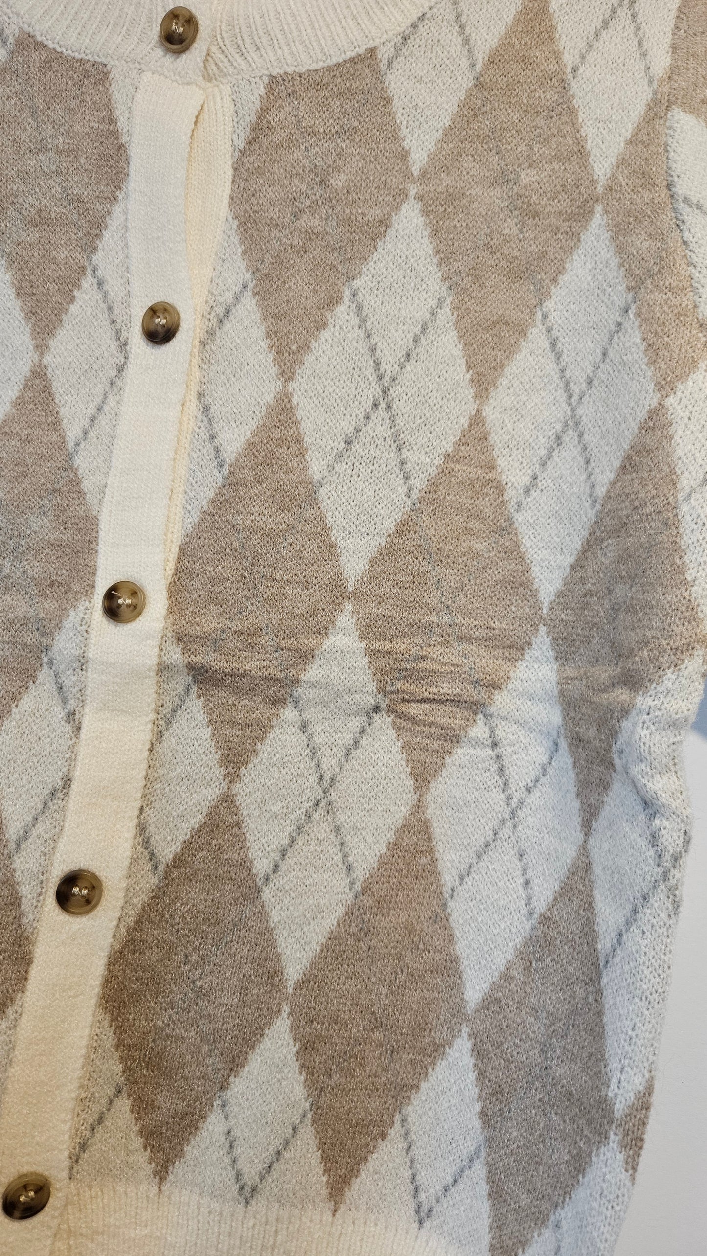 Pull losange MC Beige