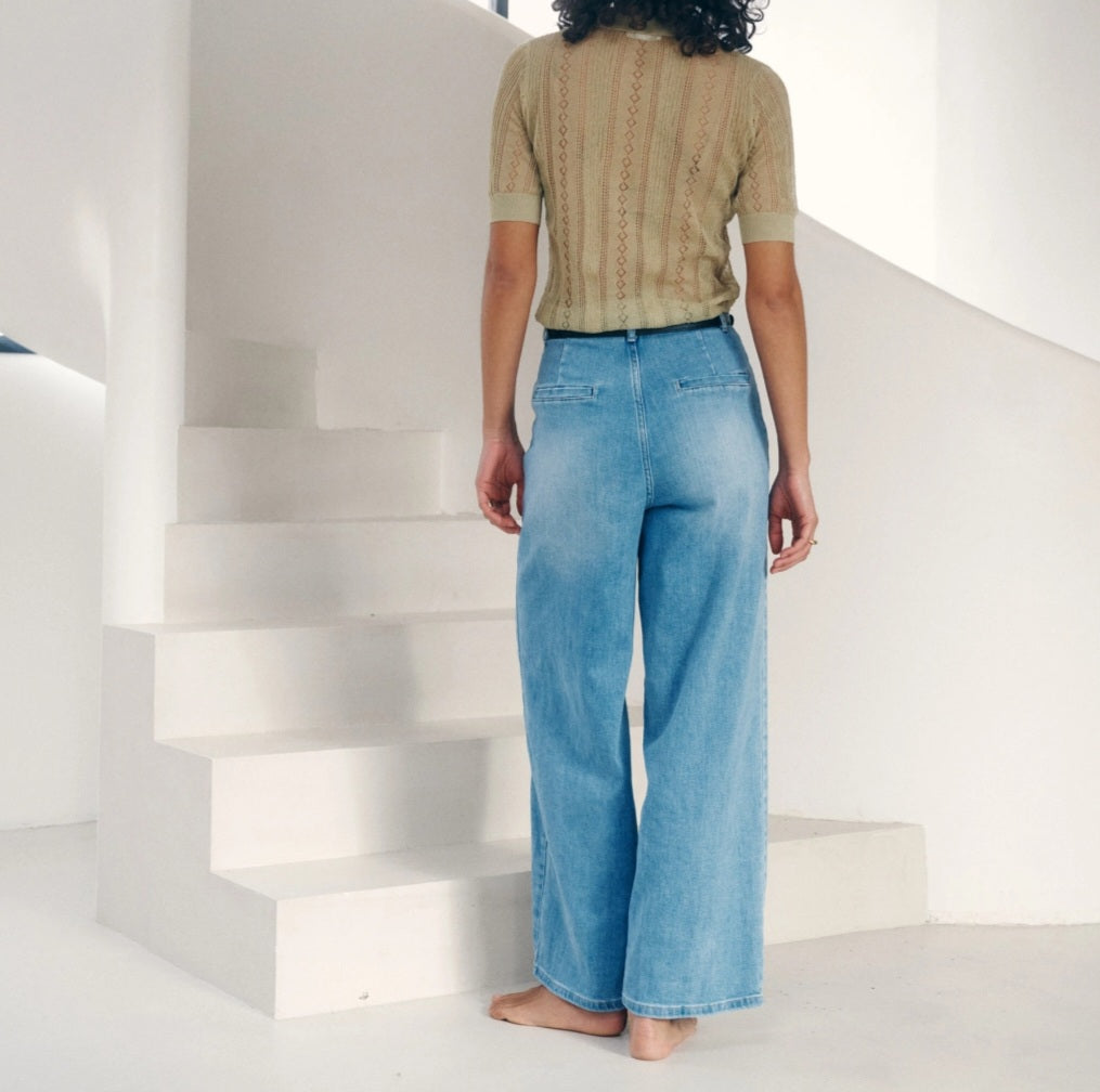 Jean Wide leg Bleu Clair