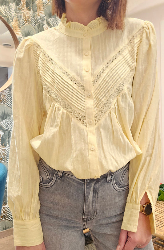 Chemise Jaune pale