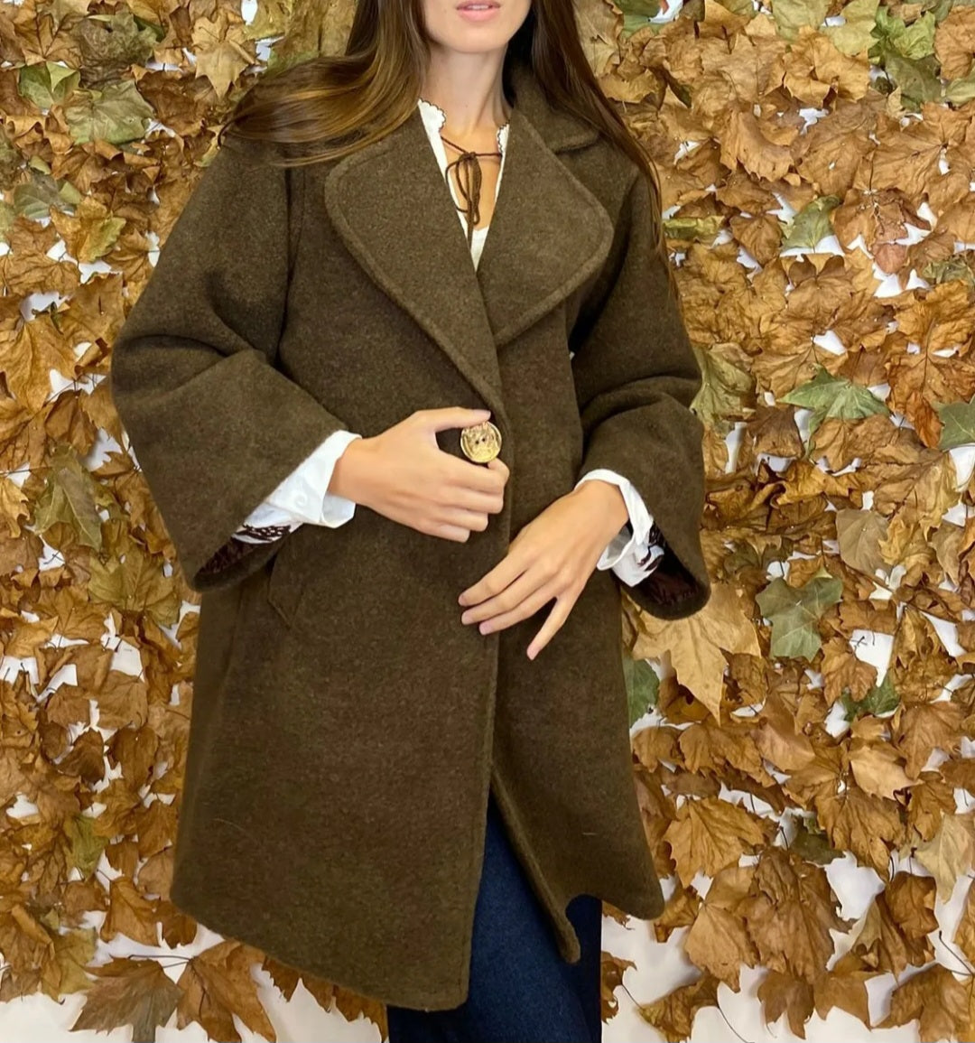 Manteau mi-long Choco