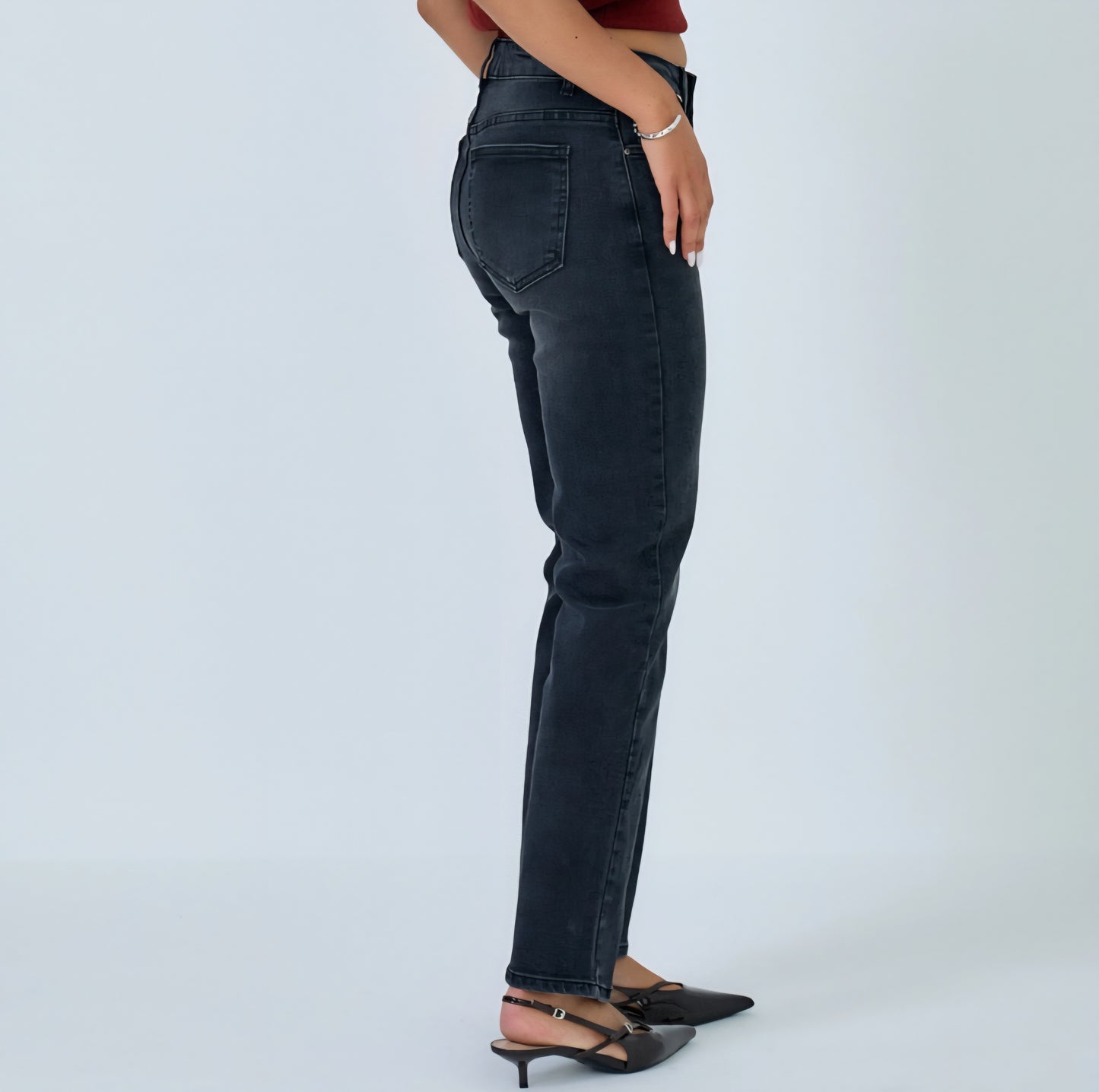 Jeans straight Anthracite