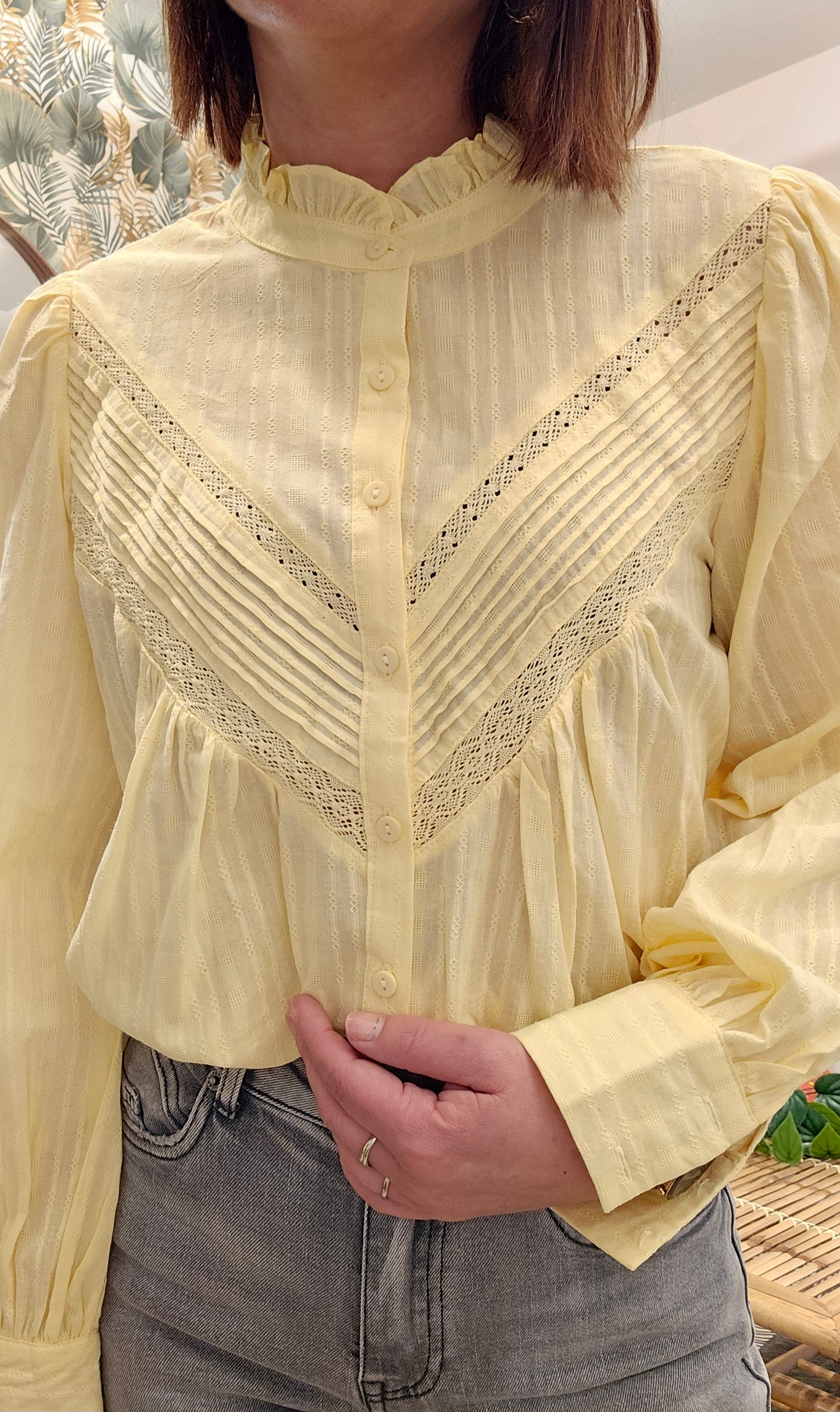Chemise Jaune pale