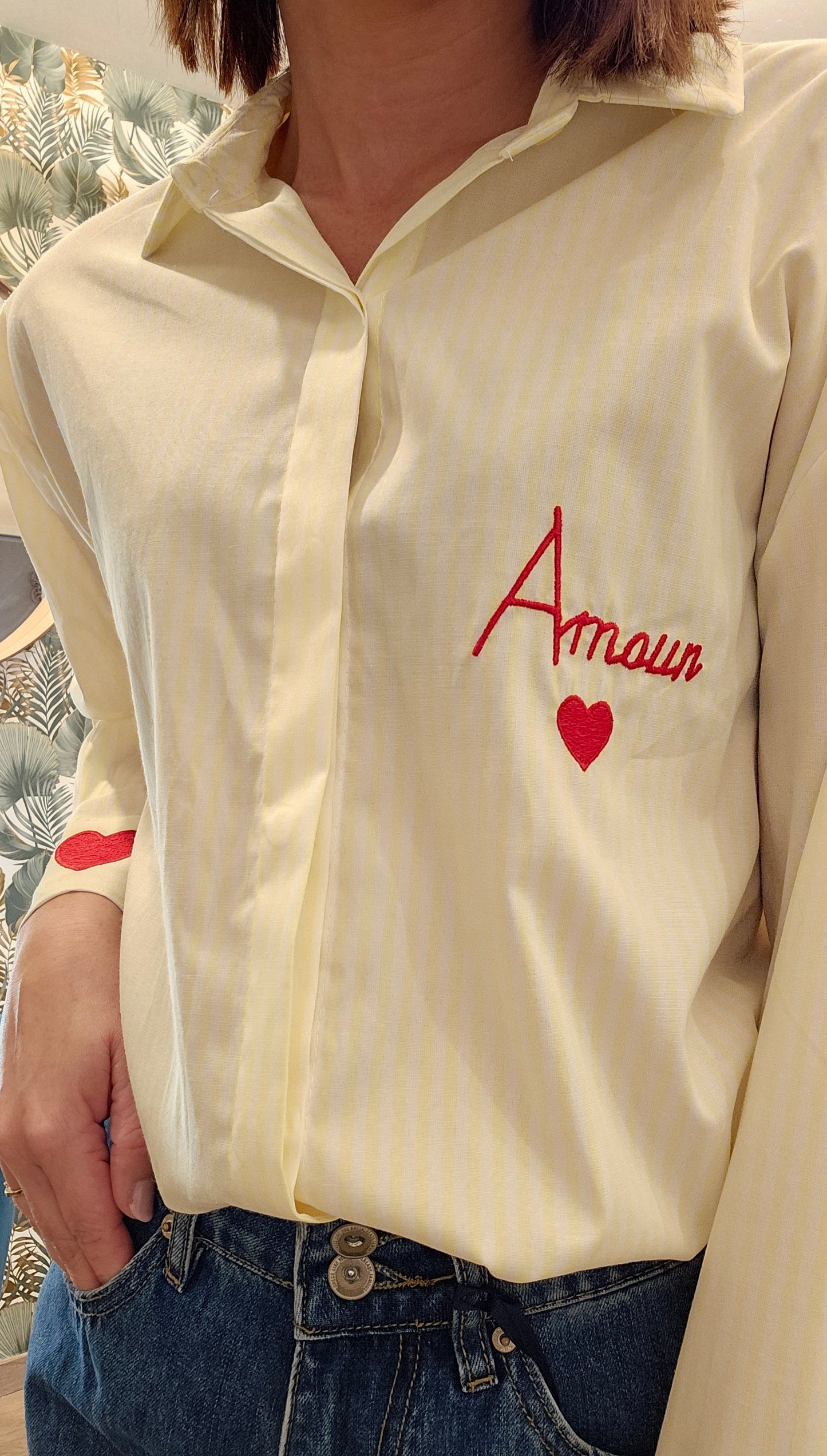 Chemise Jaune Amour
