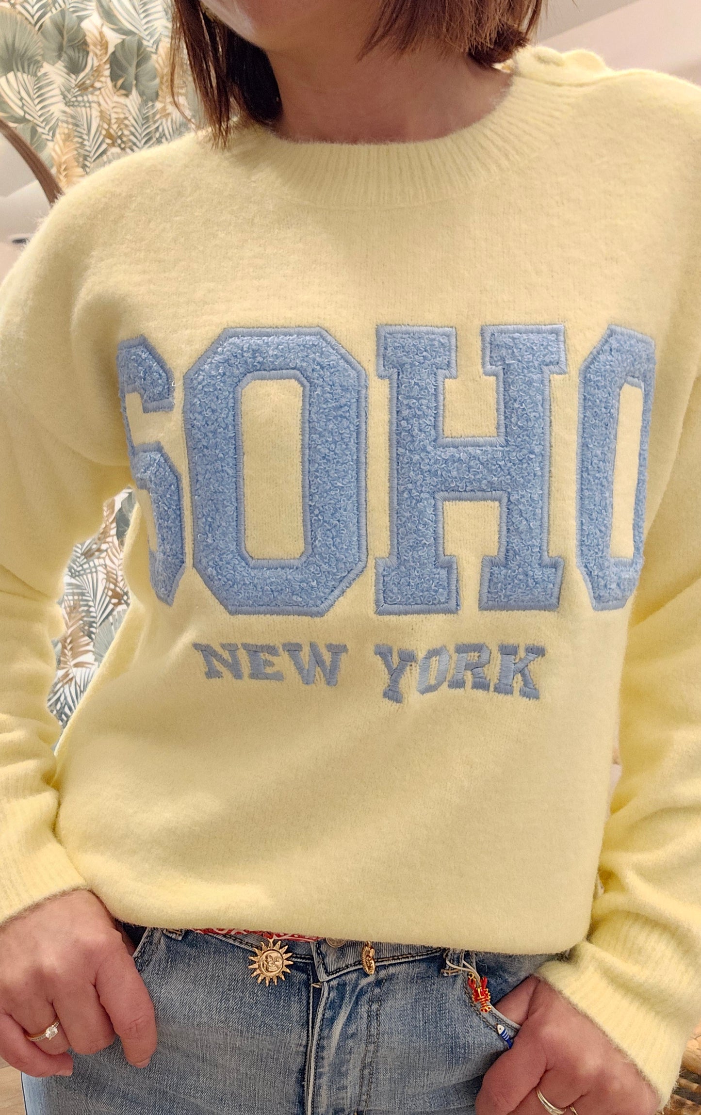 Pull Jaune/Bleu SOHO