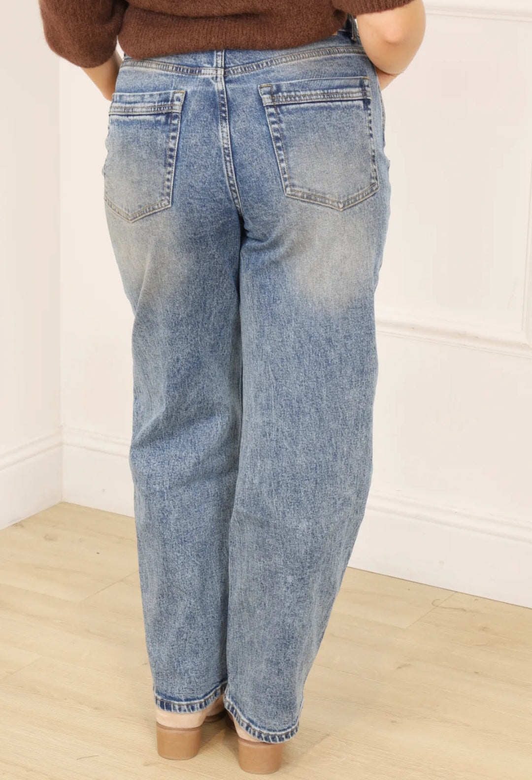 Jean Mom Bleu