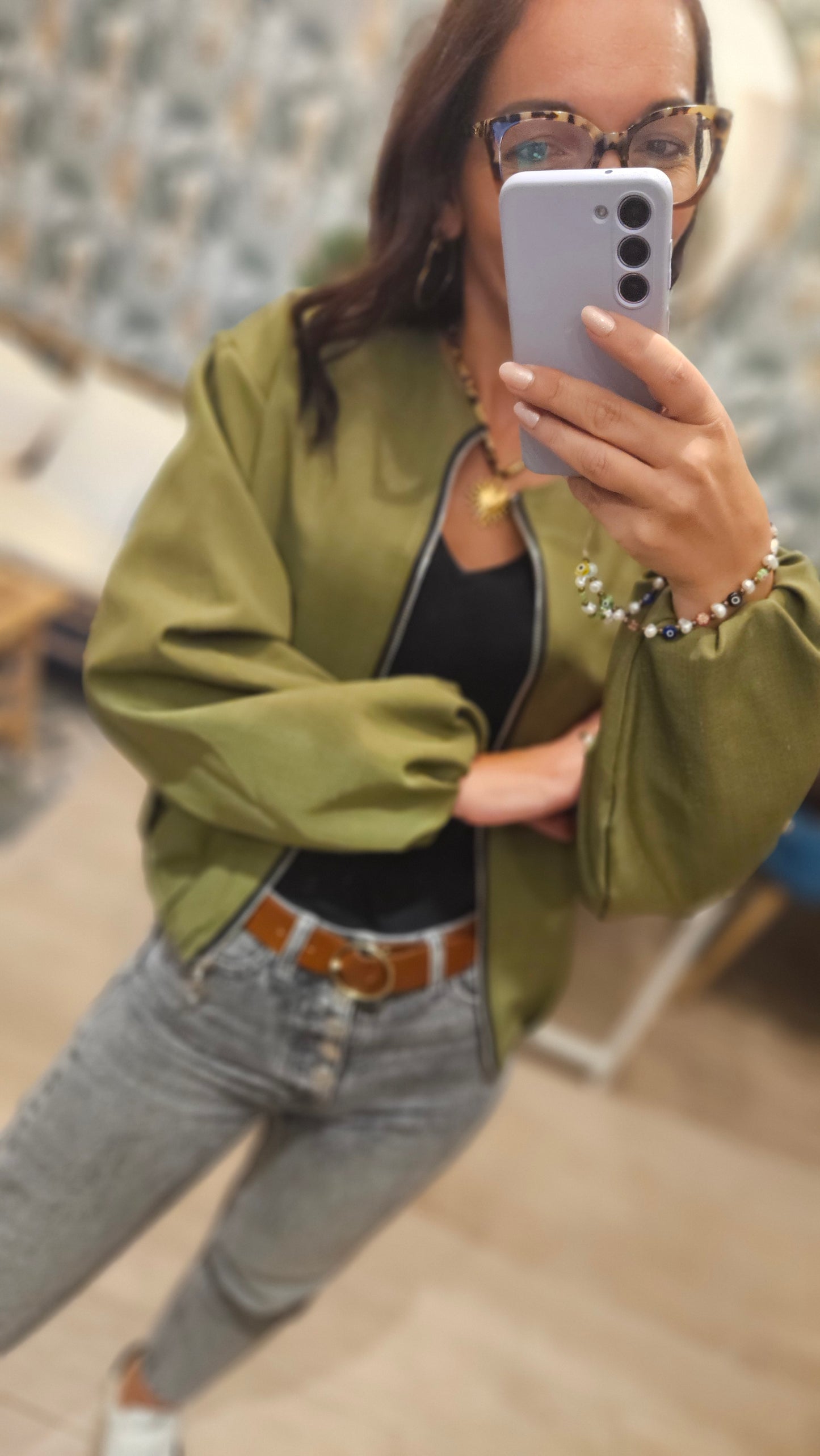 Veste Bomber Kaki