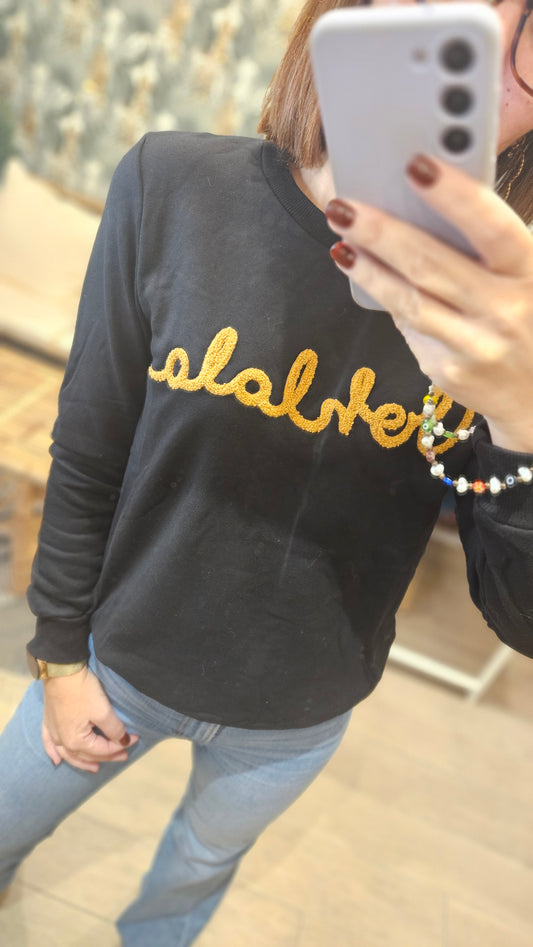 Sweat noir Ohlala