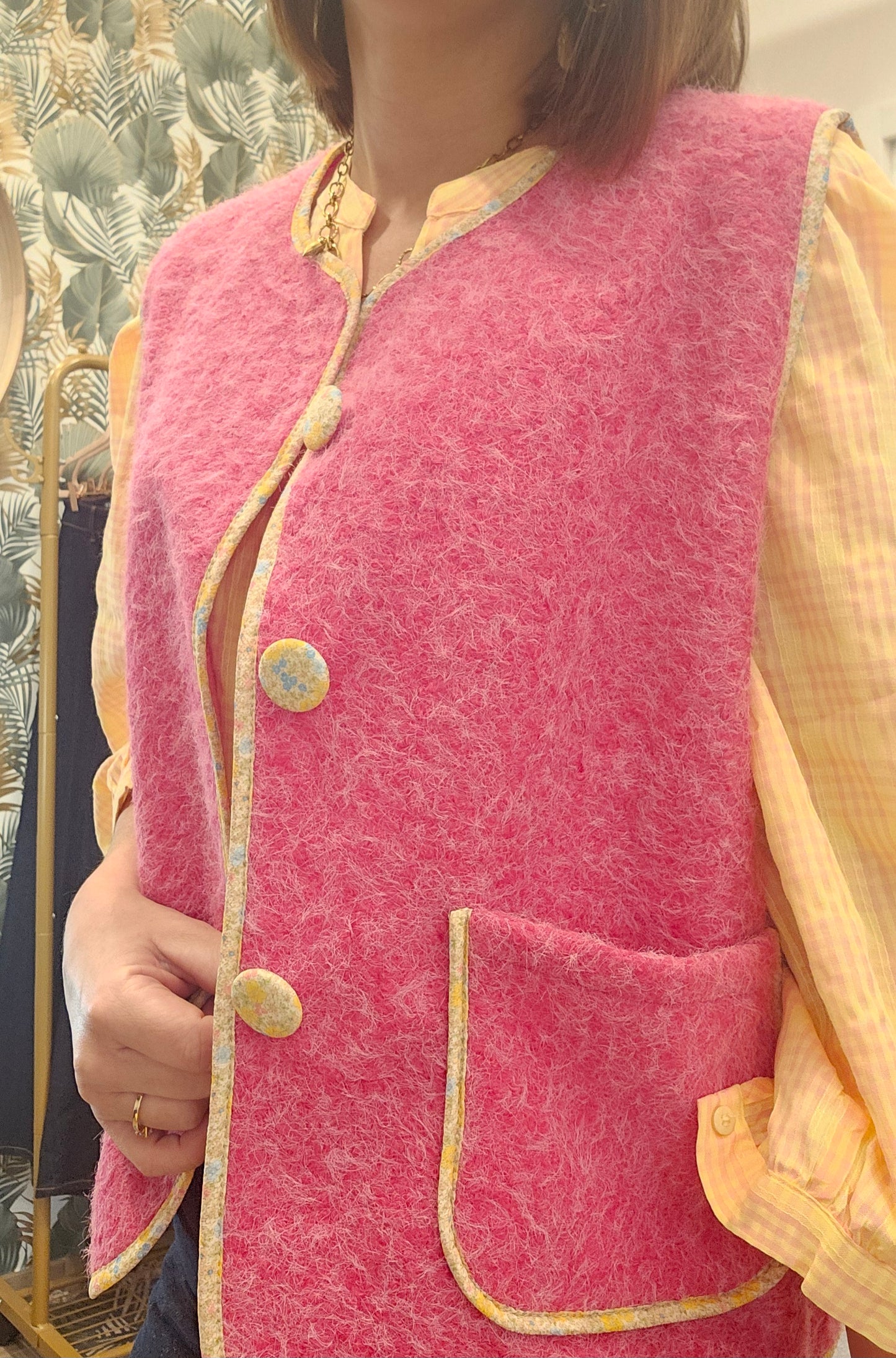 Gilet SM Rose Fushia Liberty