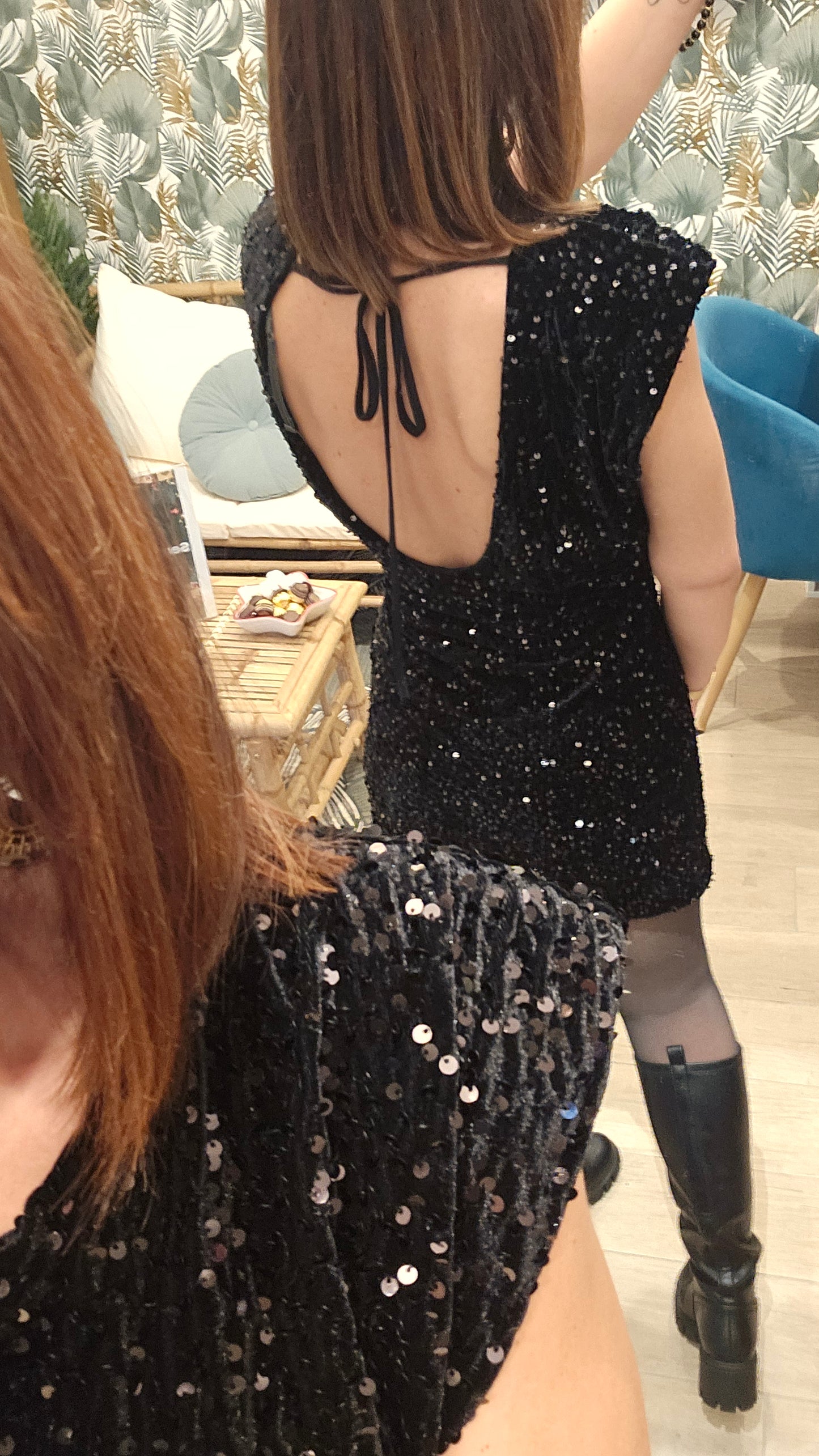 Robe noir MC Sequins