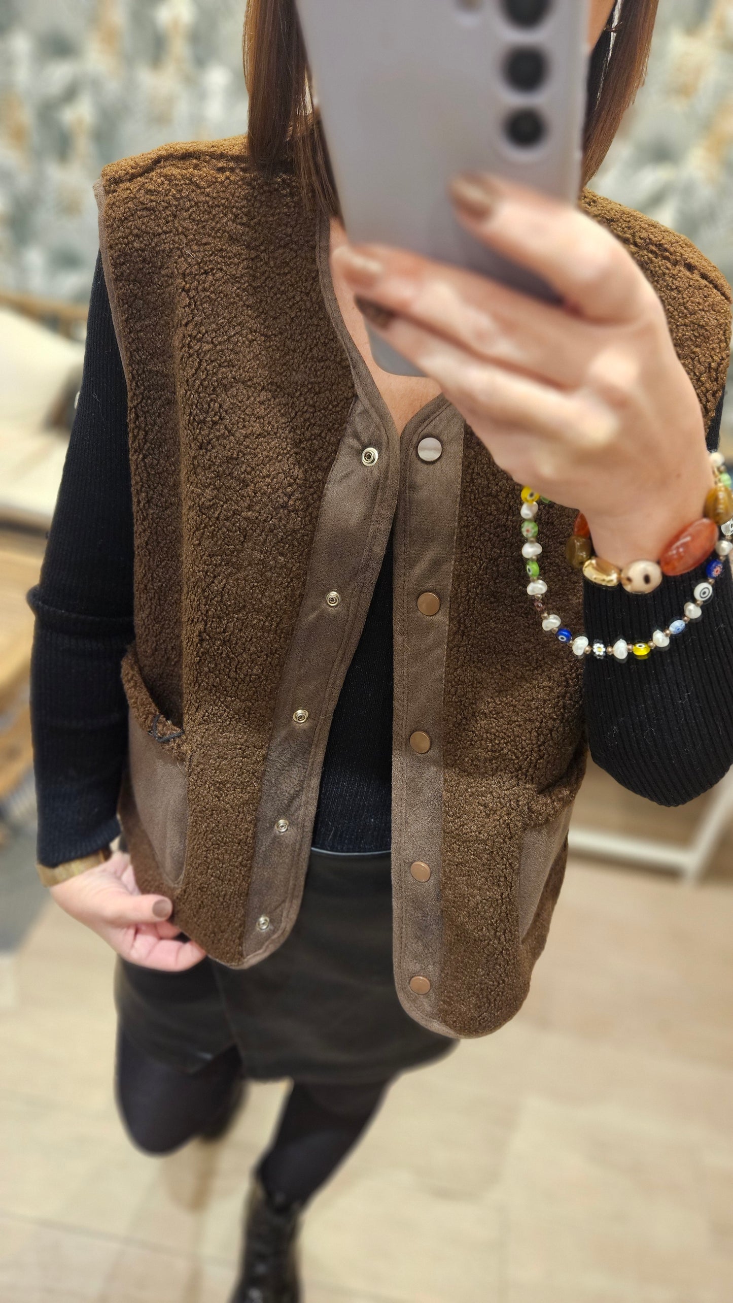 Gilet SM réversible Choco
