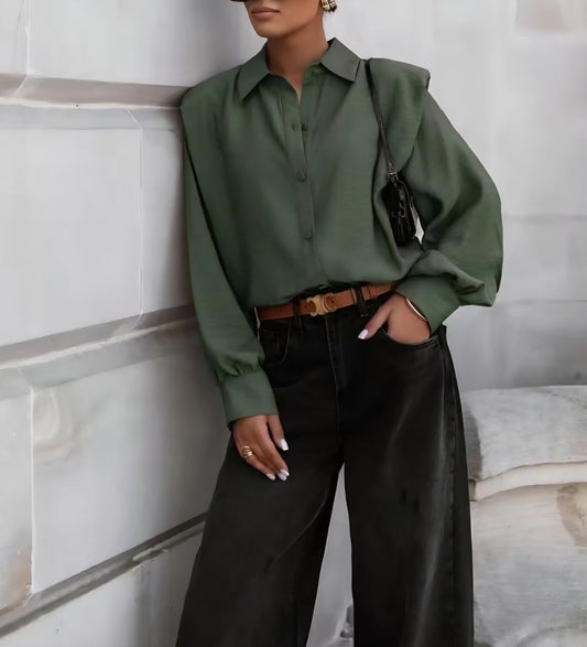 Chemise Kaki à boutons