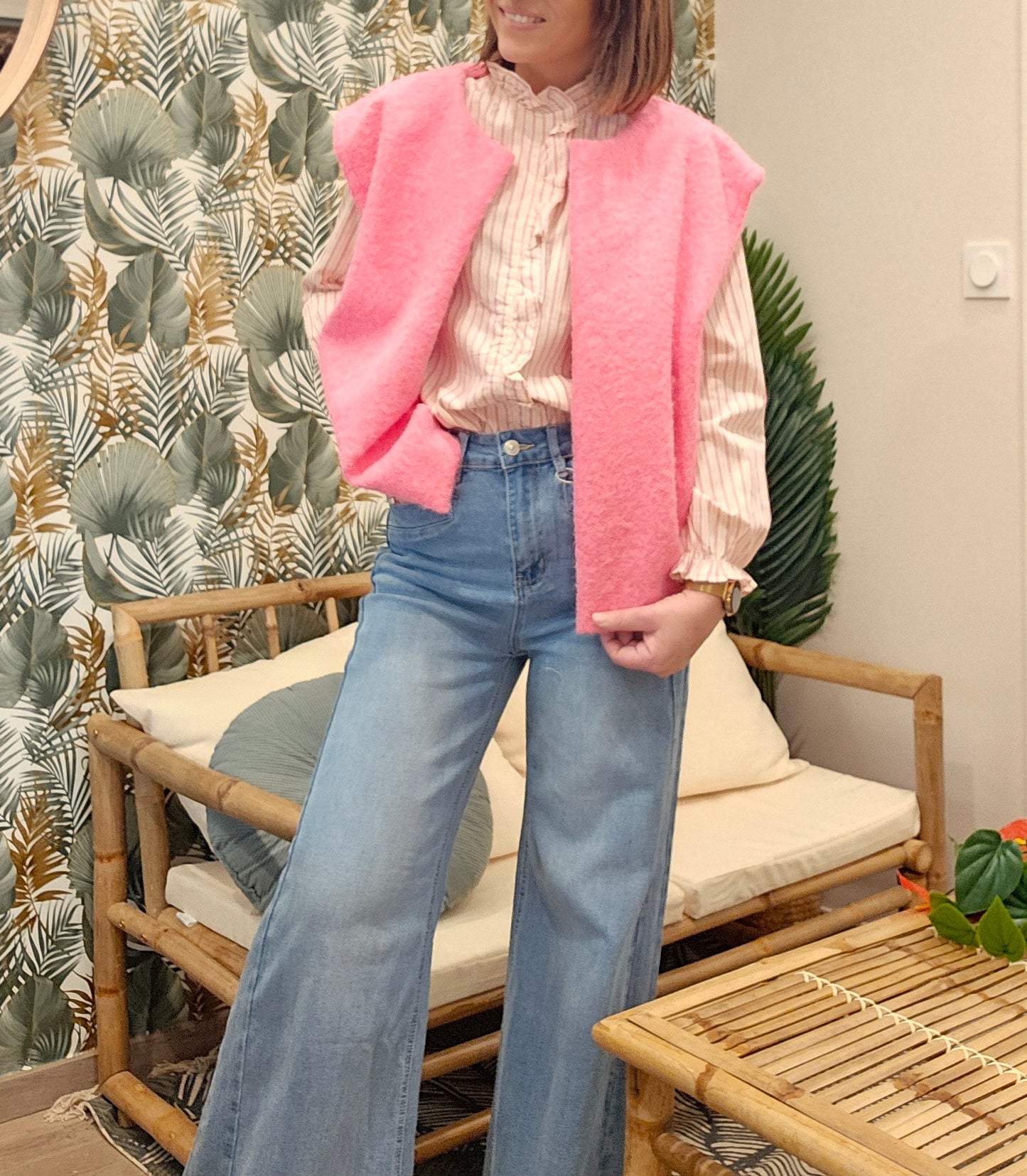 Gilet SM Rose Fluo