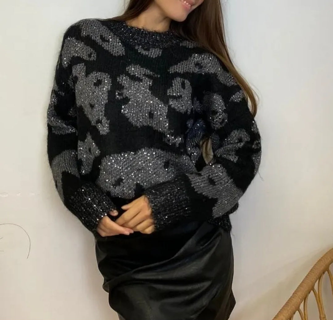 Pull Noir/Gris