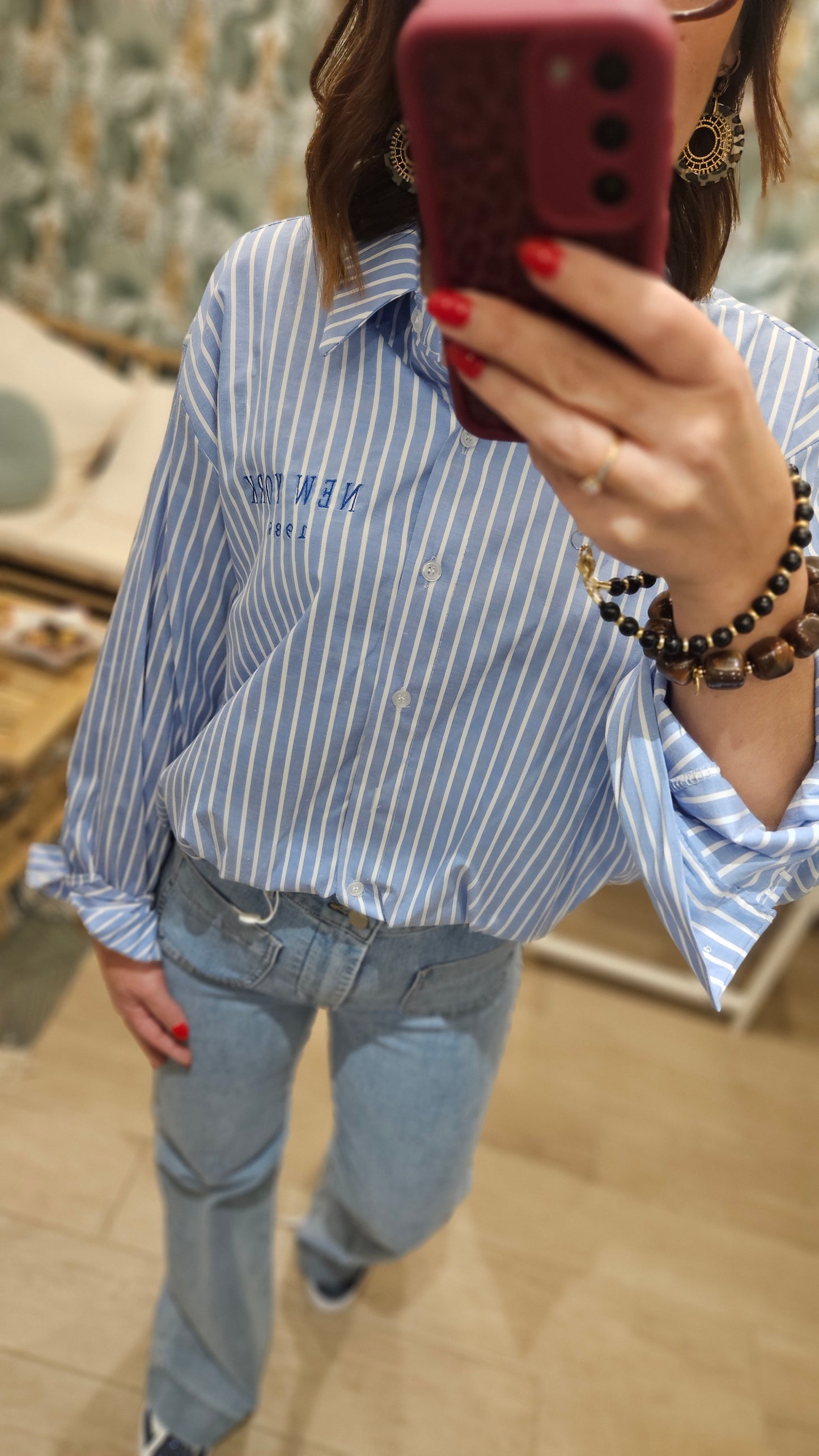 Chemise Bleu ciel New York