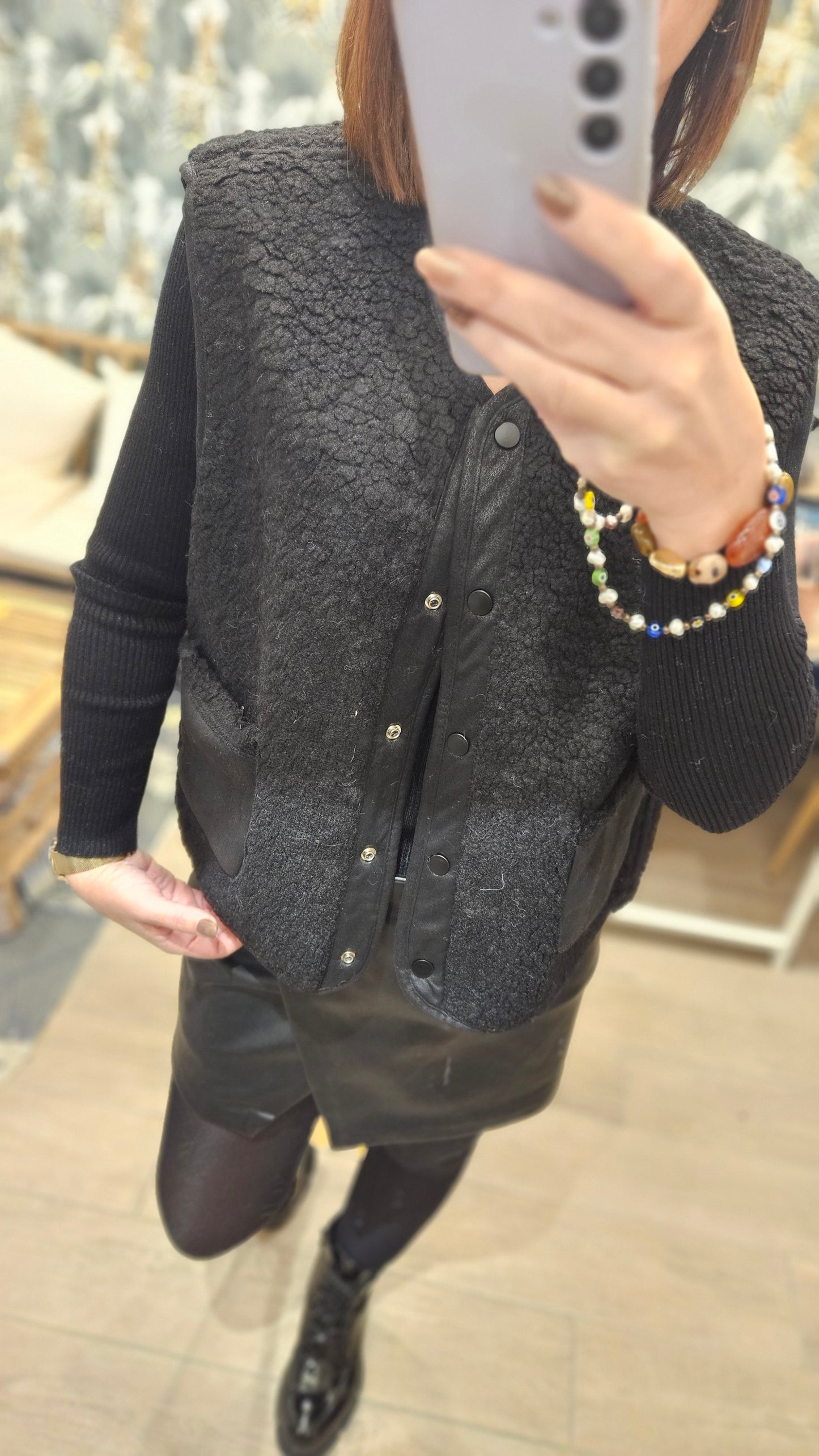 Gilet SM réversible Noir