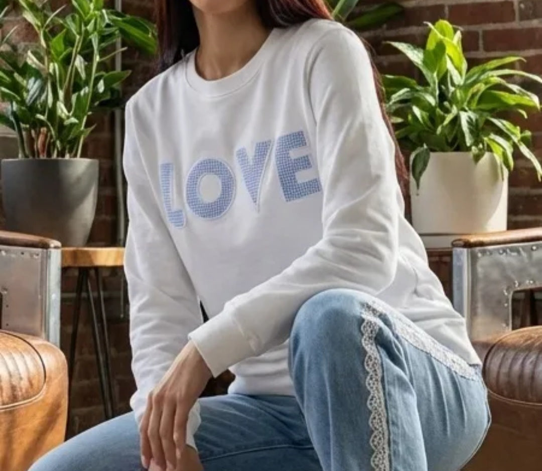 Sweat Blanc LOVE