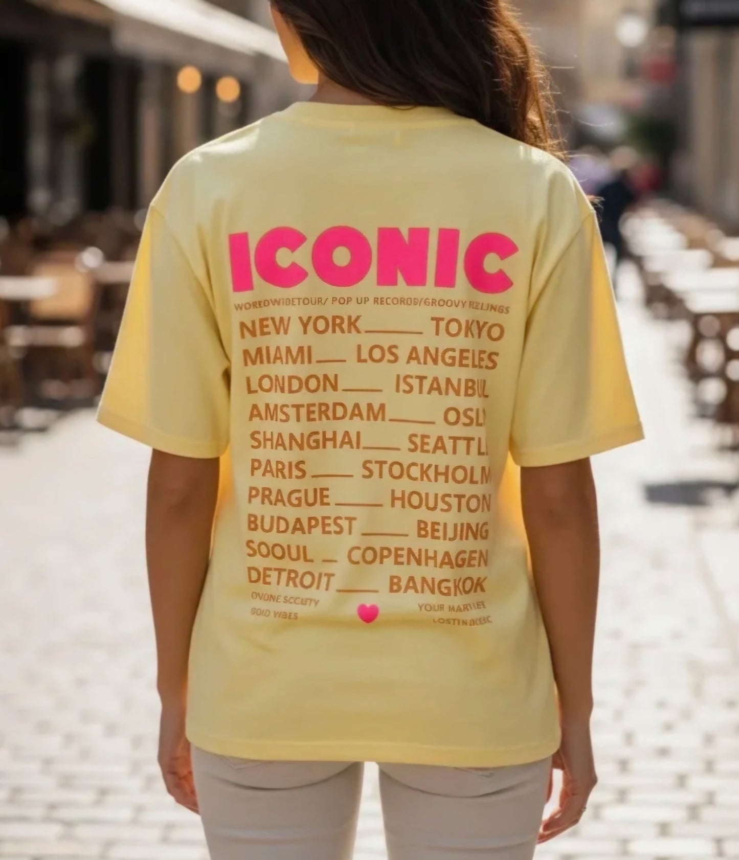 Tee shirt Jaune ICONIC