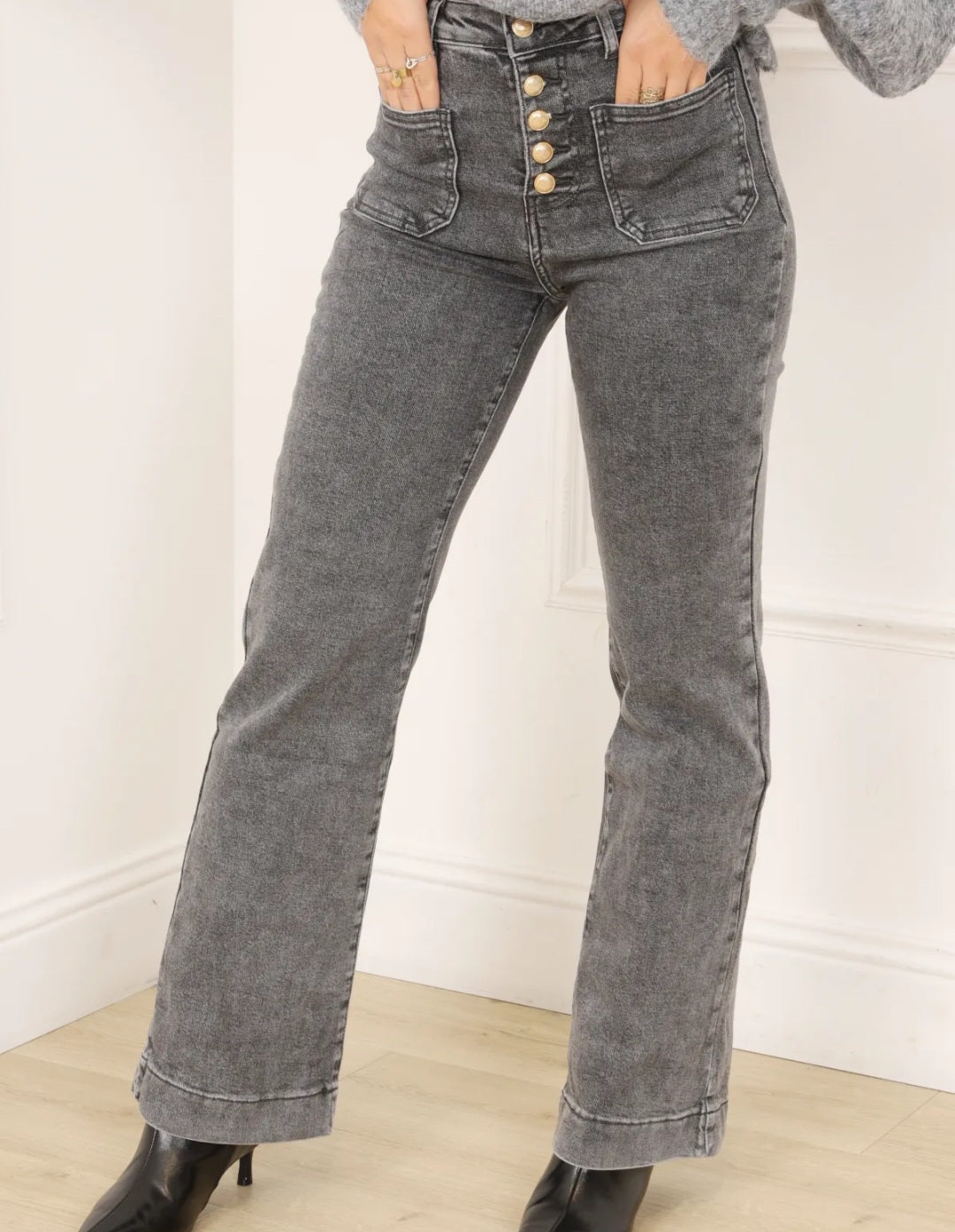 Jean Gris Boutons dorés