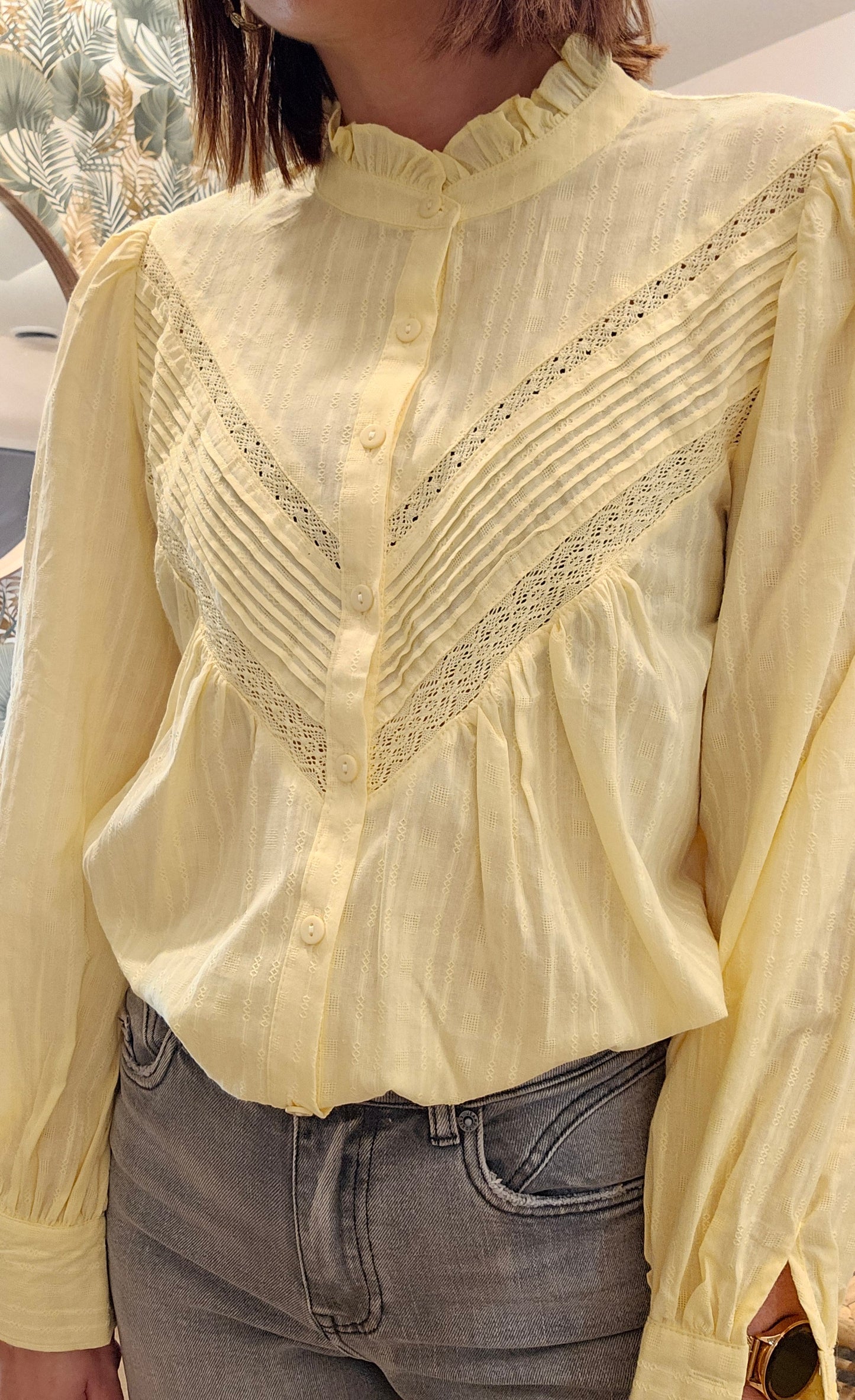 Chemise Jaune pale