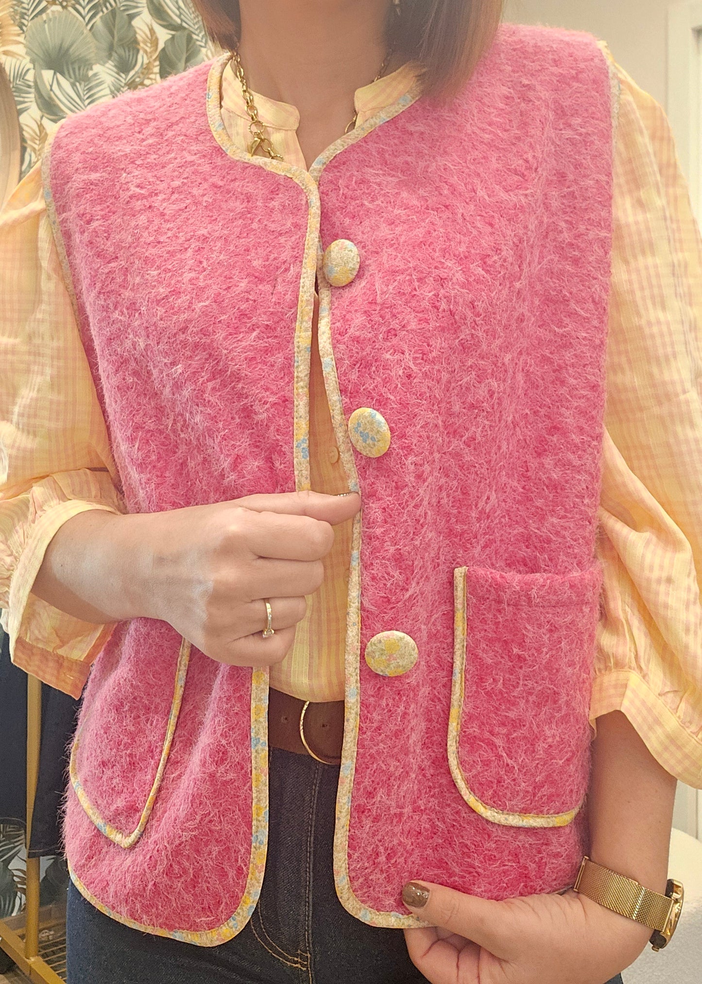 Gilet SM Rose Fushia Liberty